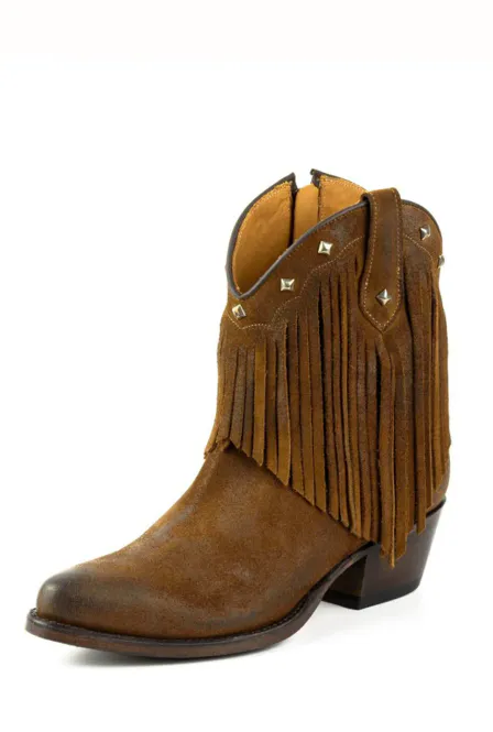 Hovedbilde Mayura Atenea Ankelhøye Cowgirl Boots Med Frynser ...