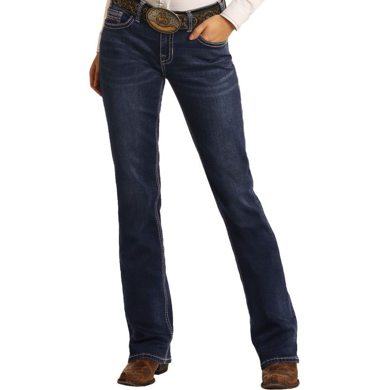 Mid Rise Extra Stretch Bootcut Riding Jeans