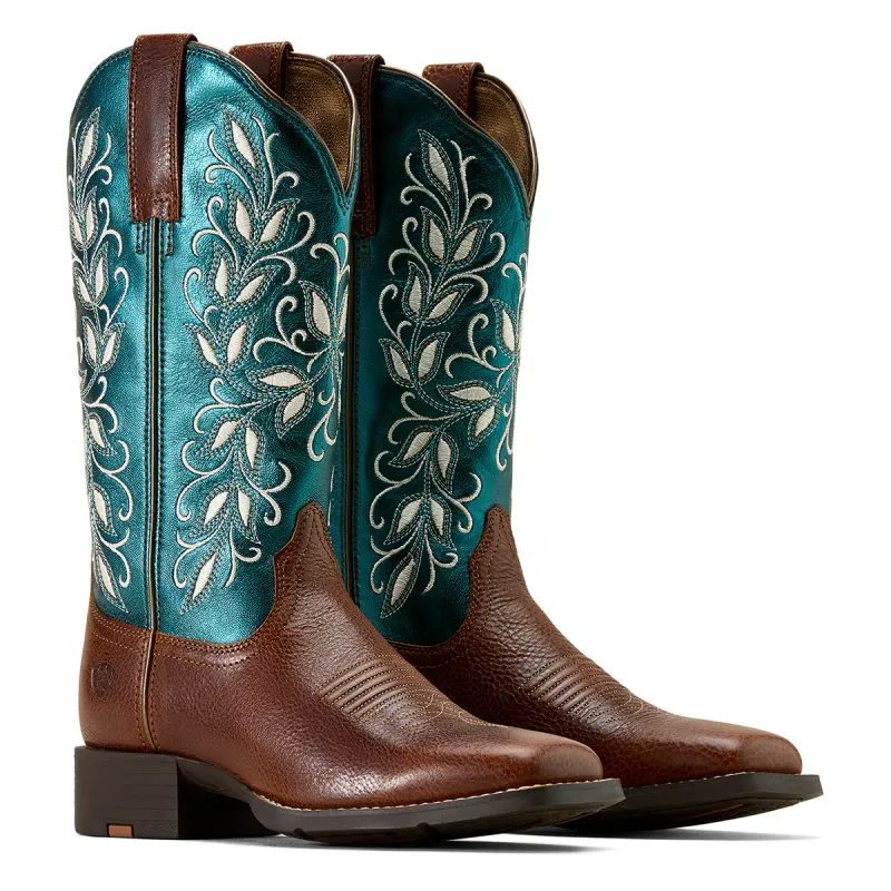 Round Up Holly Wide Square Toe Western Boots – Dame