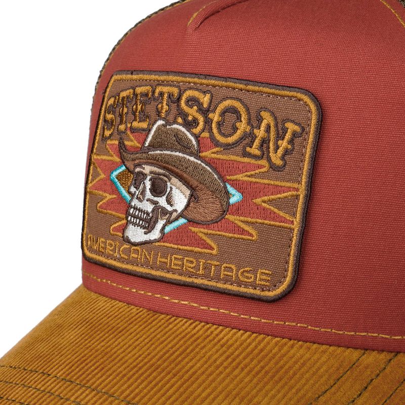 Stetson Trucker Caps - Cowboy Skull