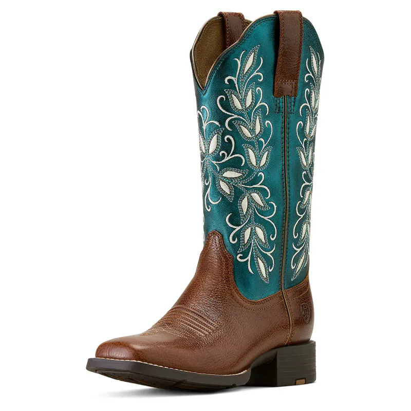 Round Up Holly Wide Square Toe Western Boots – Dame