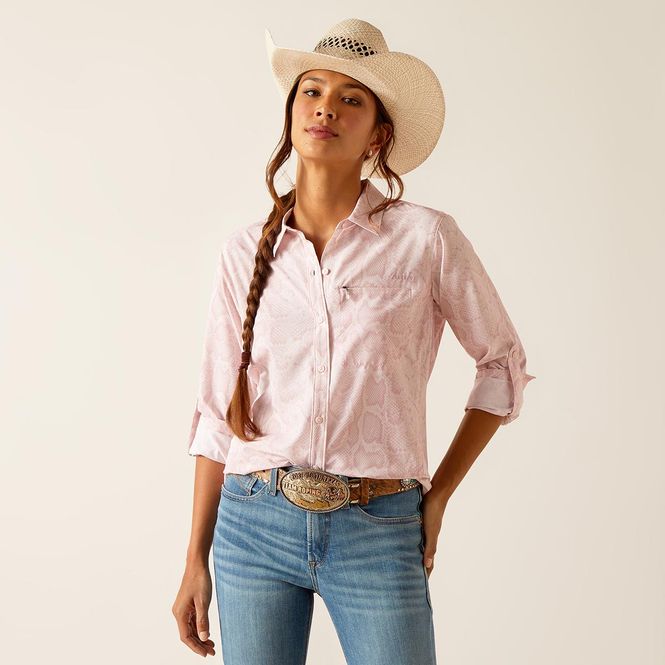 Hovedbilde Ariat VentTEK Pink Boa Westernskjorte