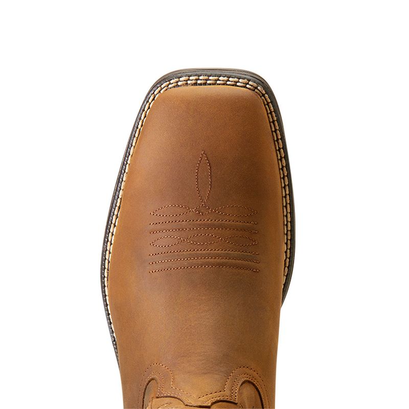 Ariat Ridgeback Western Boots - Oily Distressed Tan