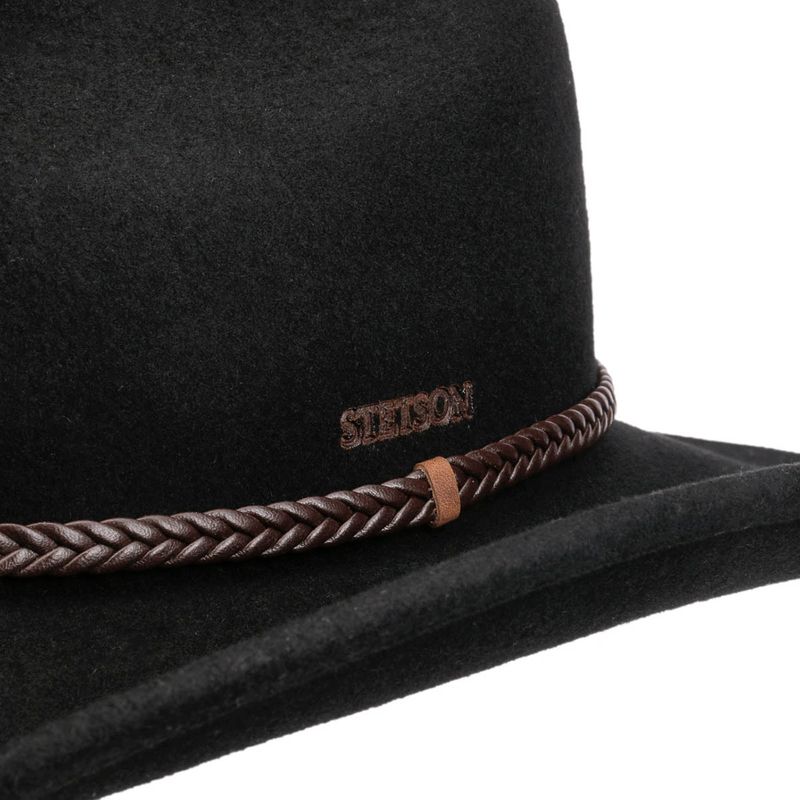 Stetson Oklahoma Cowboyhatt – Svart Ullfilt