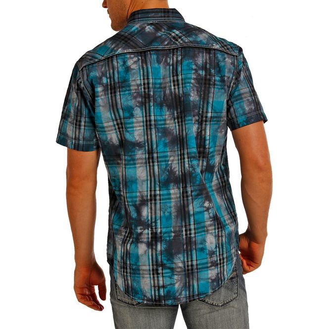  Rock & Roll Cowboy Spray Washed Kortermet ...