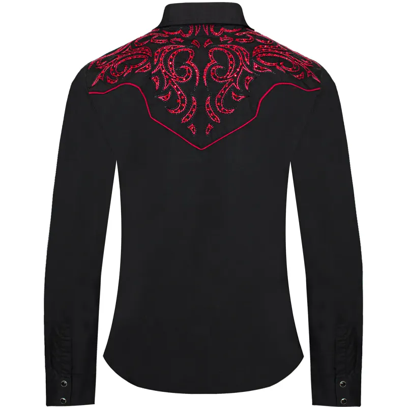 Rodeo Clothing Dameskjorte – Klassisk Western med Broderi