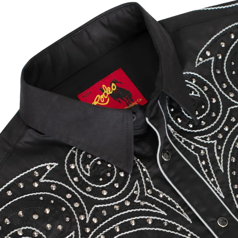 Rodeo Clothing Herreskjorte – Western Cowboy med Broderi