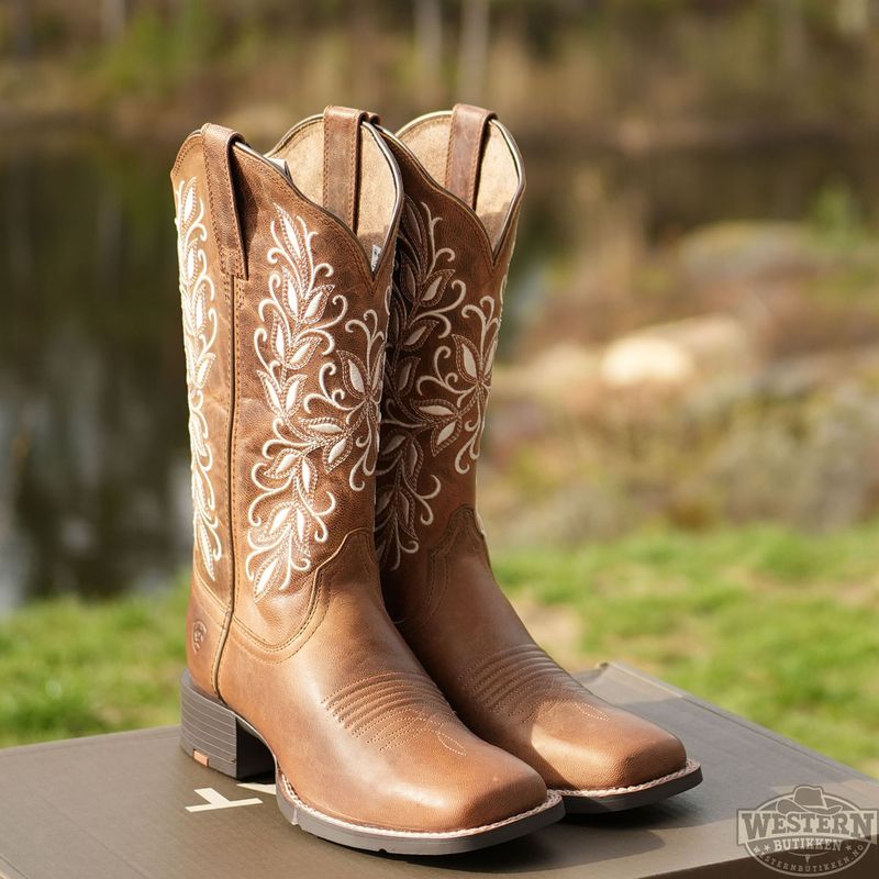 Round Up Holly dameboots – Western boots med brodering
