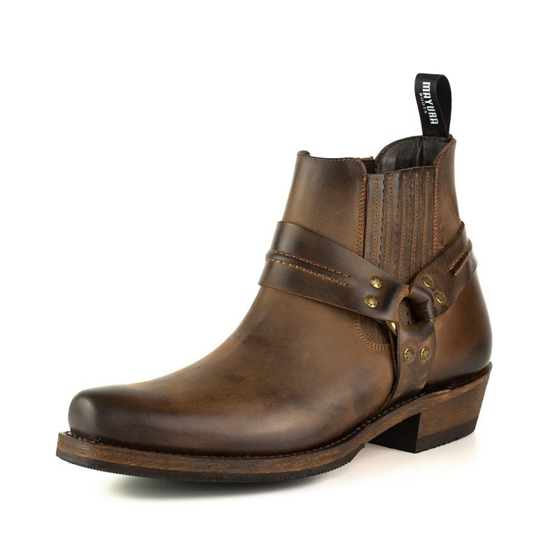 Mayura 1444 Harness Boots - Crazy Old Sadale Vintage
