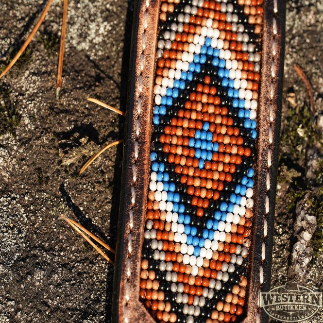  Floral Tri Bead Western Herrebelte