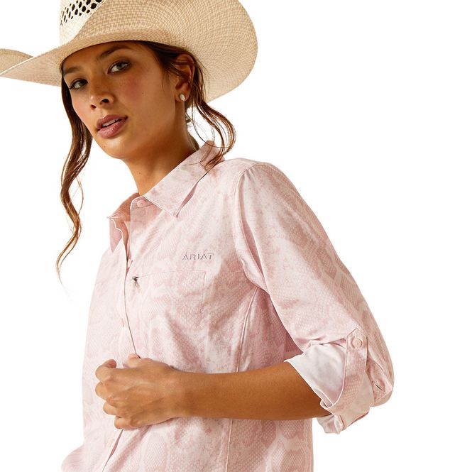 Hovedbilde Ariat VentTEK Pink Boa Westernskjorte
